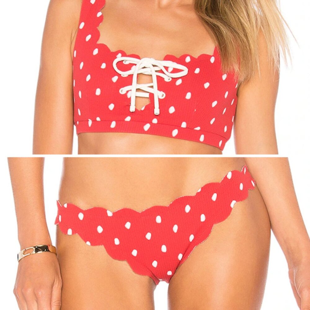Marysia Swim Red Polka Dot Bikini